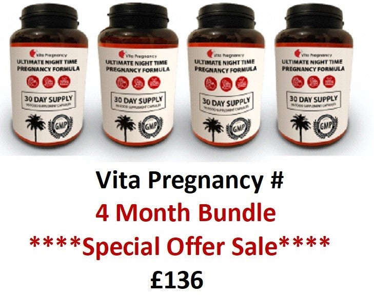 x 4 Months Bundle Ultimate Night Time Pregnancy Miracle